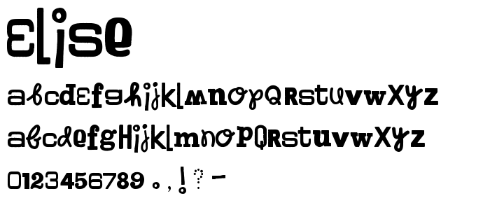 Elise font