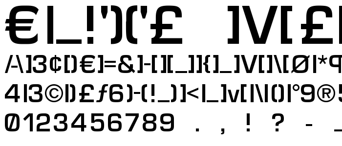 Elite Medium font