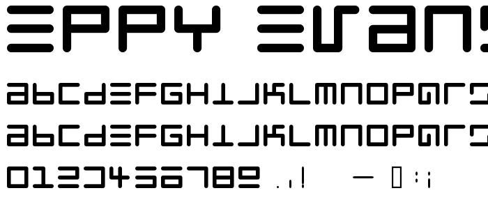 Eppy Evans Round font