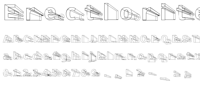 Erectlorite Light font