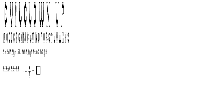 EvilClown Up font