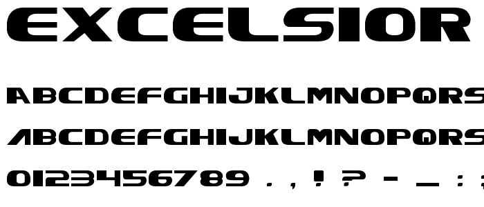 Excelsior font