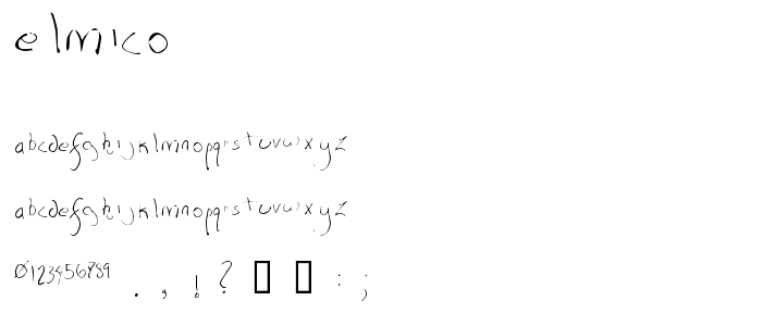 elmico font
