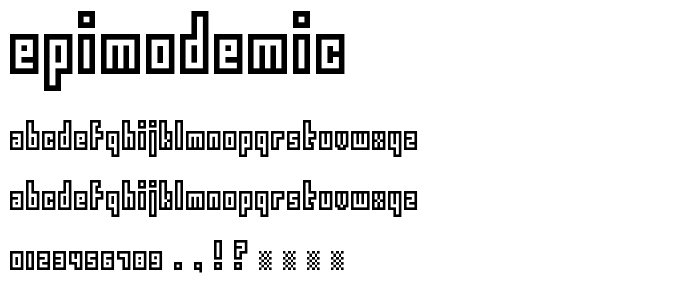 epimodemic font