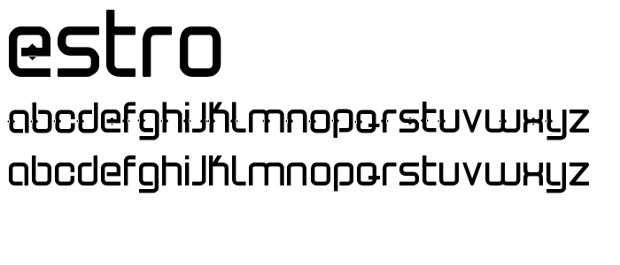 estro1 font