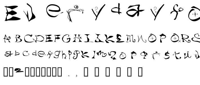 everydayFont font