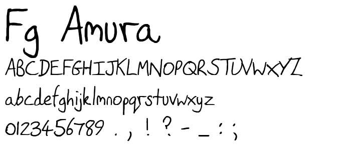 FG Amura font