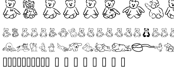 FL Scrappy Beans font