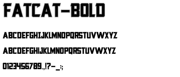Fatcat Bold font