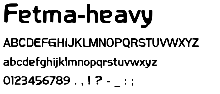 Fetma Heavy font