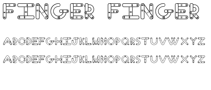 Finger Finger font