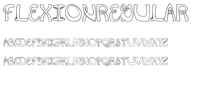 FlexionRegular font
