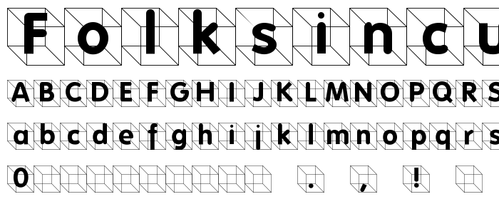 FolksInCube font