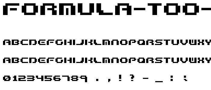 Formula too complex 2 font