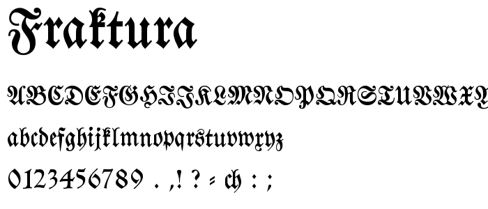 Fraktura font