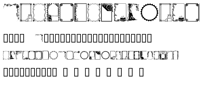FramesAndBordersII font