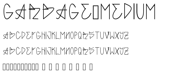 GARBAGE MEDIUM font