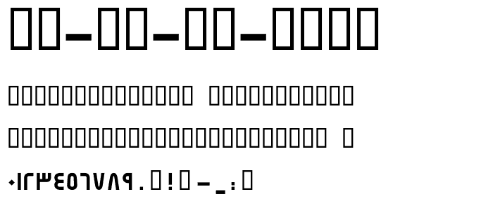 GE SS TV Bold font