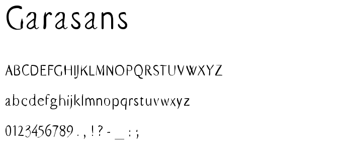 GaraSans font