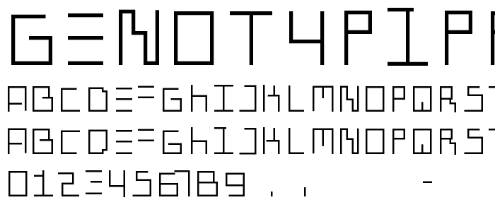 GenotypiPrototype font
