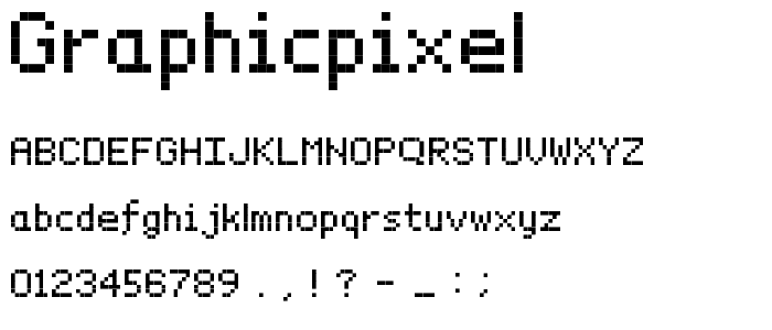 GraphicPixel font