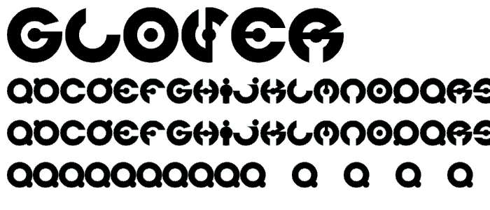 glover font