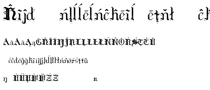 Hilda Sonnenschein Extra Characters font