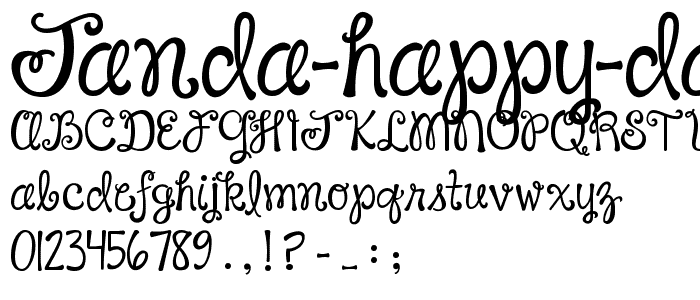 Janda Happy Day font