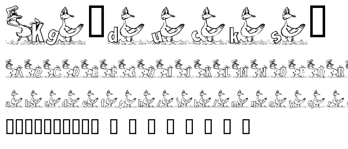 KG DUCKS2 font