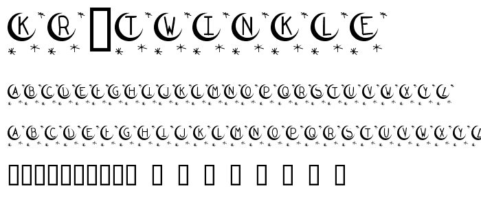 KR Twinkle font