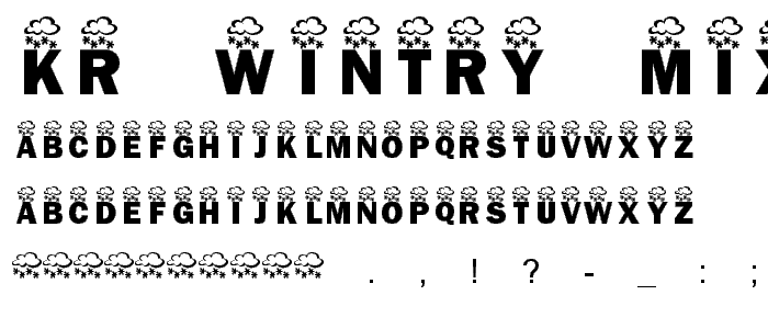 KR Wintry Mix font