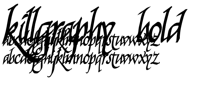 Killgraphy Bold font