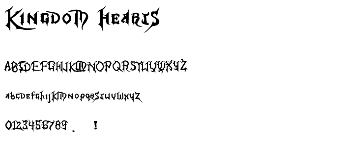 Kingdom Hearts font