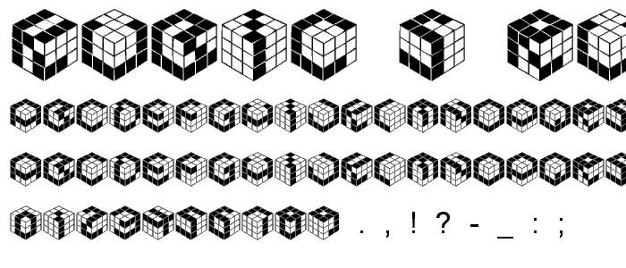 Kubic s Rube font