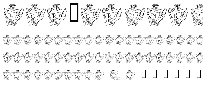 LCR Croaker King font