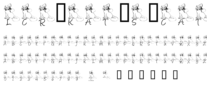 LCR Kat s Cattitude font