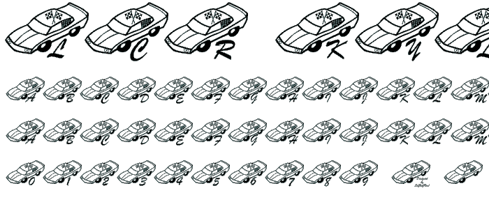 LCR Kylez Nazcar font