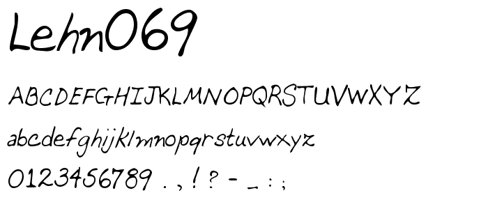 LEHN069 font