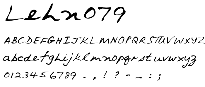 LEHN079 font