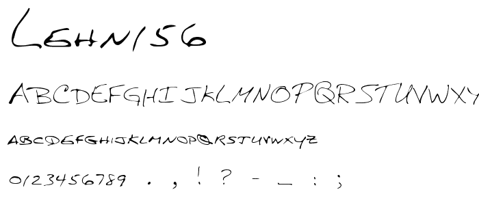 LEHN156 font
