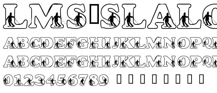 LMS Slalom Script font