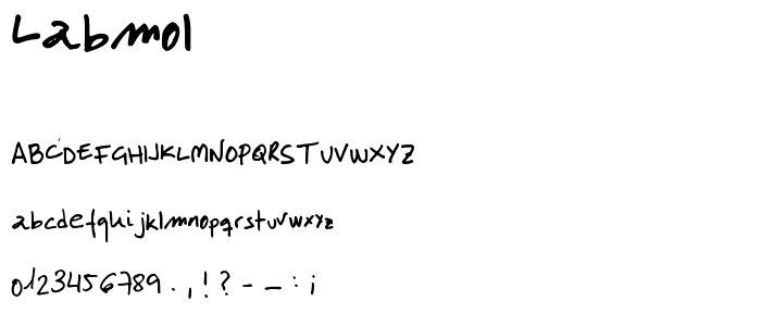 LabMol font