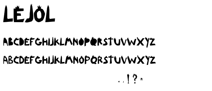 LeJol font