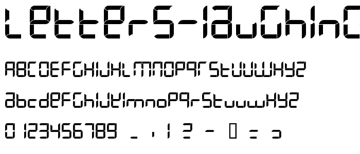 Letters Laughing at their Execution font