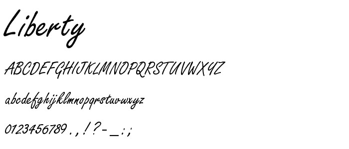 Liberty font