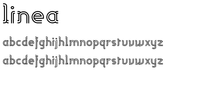 Linea font