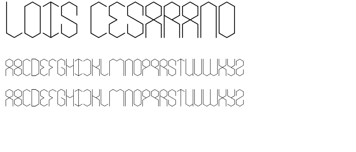 lois Cesarano font