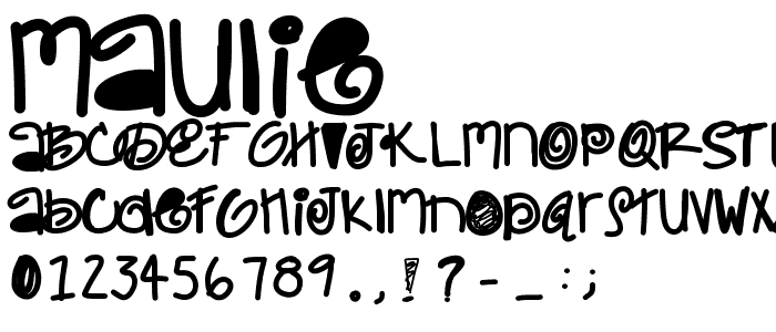 Maulie font