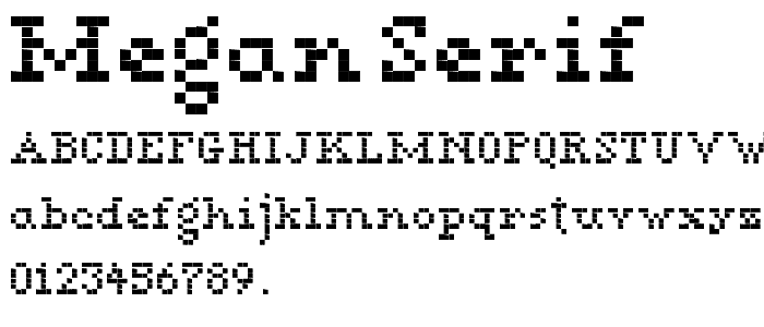 Megan Serif font