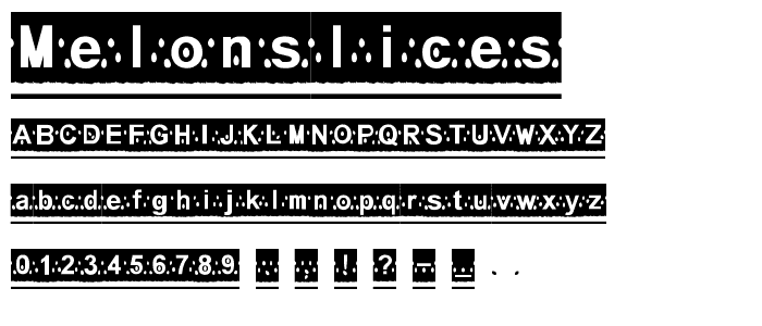 MelonSlices font